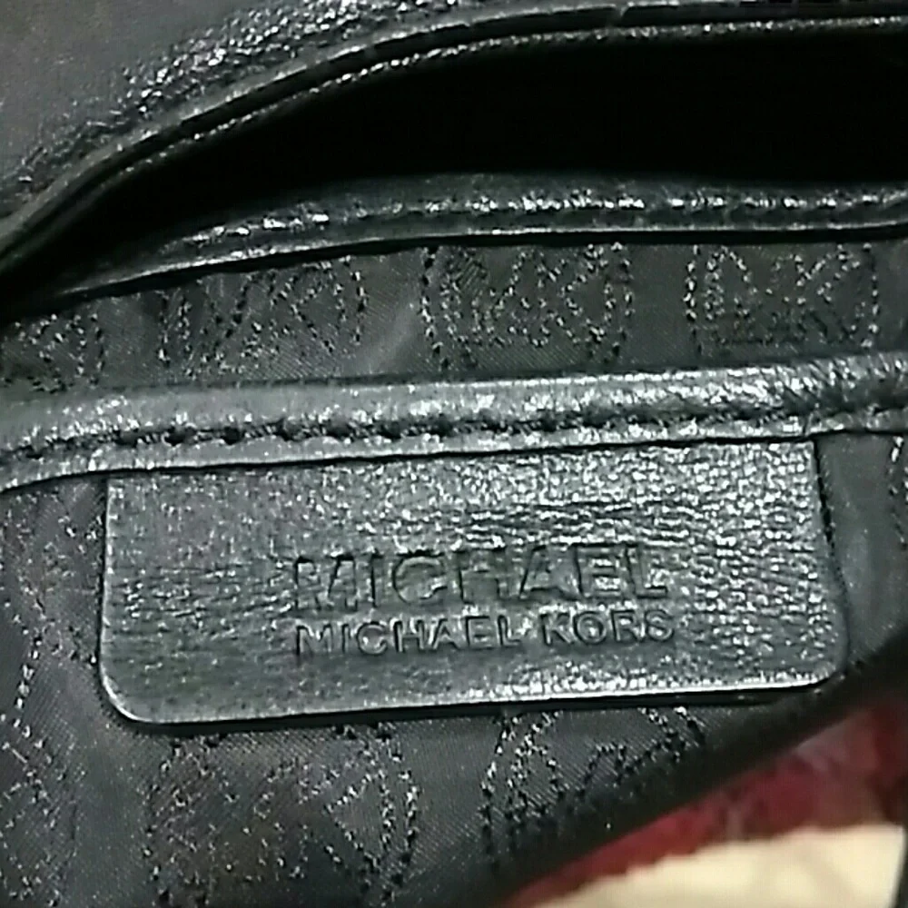 Michael Kors Black Satchel with Gold Hardware